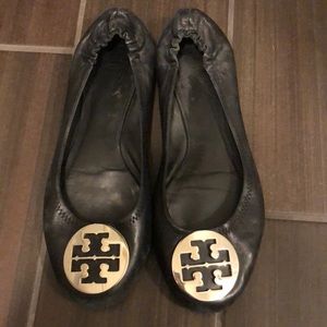 Tory Burch Black Flats size 9